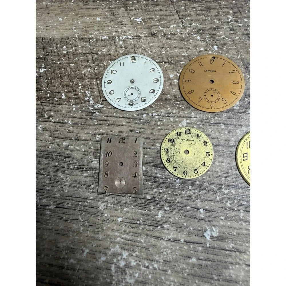 Vintage Watch Dial Parts Lot Rolex Waltham LaTosca Swiss Mixed Faces Repair